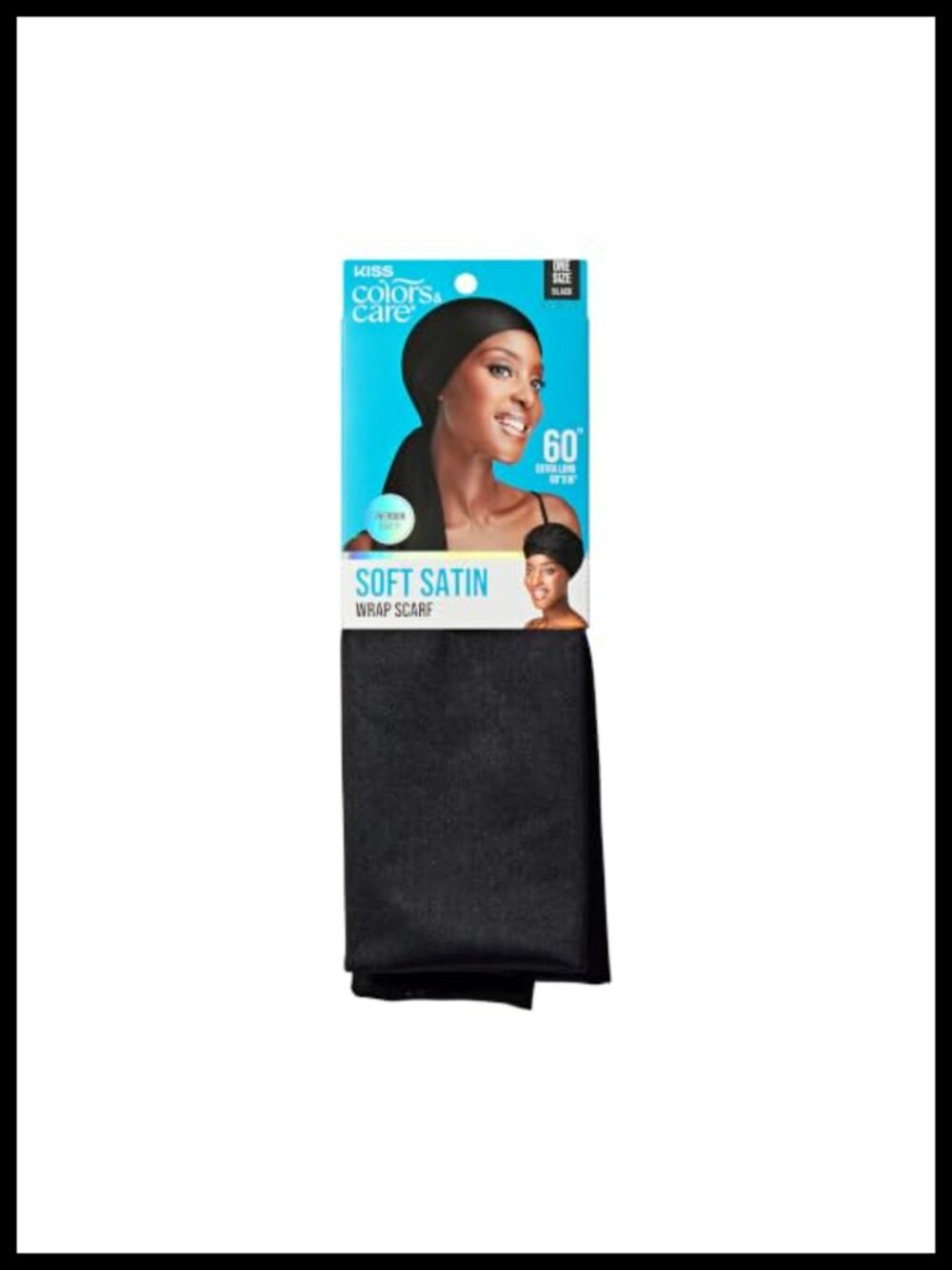 Satin Wrap Scarf Extra Long Hair Protection Minimizes Frizz Polyester Spandex